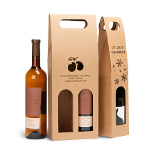 Obraz Dárkové krabice na víno s firemním logem