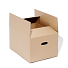 Obraz Složena kartonová krabice na stěhování
