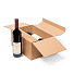 Obraz Pudełko na wino z przekładkami zabezpieczającymi